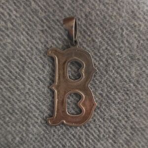 Sterling Silver Boston Red Sox Keychain